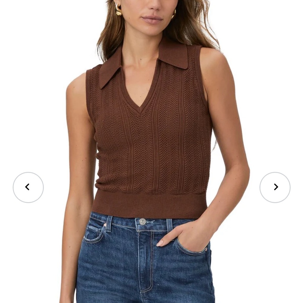 Paige - Rossana Sweater Tank in Landslide - size xs
